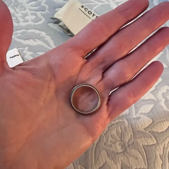 Hicks Band Ring in Oxidized Sterling Silver